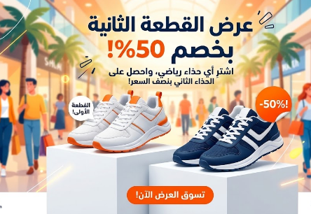 عرض القطعة الثانية بخصم 50%